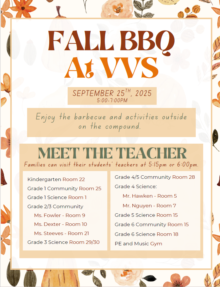 Fall BBQ at VVS